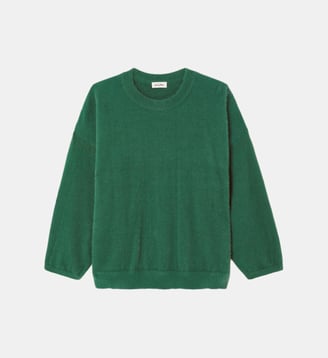Pull boule duveteux - American Vintage - Vert épinard