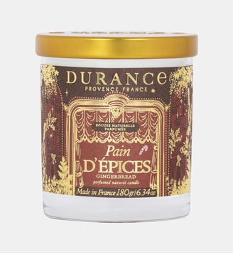 Pain d'Épices - Bougie Naturelle Parfumée - Durance - Blanc