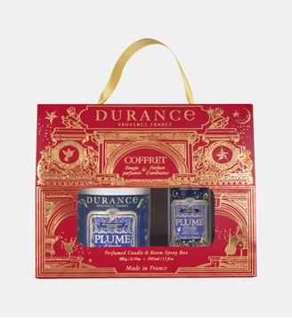 Plume d'Étoile - Coffret Bougie Parfumée et Parfum d'Ambiance - Durance
