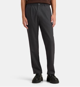 Pantalon Sabertil à coupe droite - Samsoe Samsoe - Gris foncé