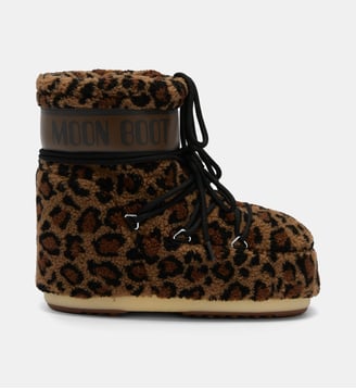 Bottines Icon Low Fleece - Moon Boot - Léopard