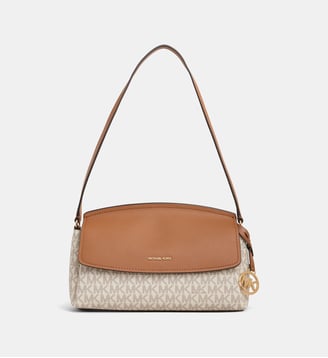 Sac porté épaule Landry - Michael Kors - Écru et camel