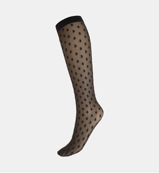 Mi-bas Blossom - Wolford - Noir