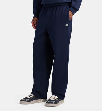 Bas jogging droit crocodile coton - Lacoste - Bleu marine