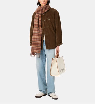 Surchemise en velours - Lacoste - Marron