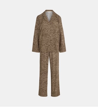 Pyjama Frida long zébré - Aruelle - Marron