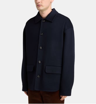 Surchemise droite laine et cachemire - Marni - Ultramarine