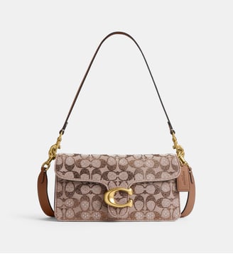 Sac à main Tabby 26 Crystal Jacquard - Coach - Beige