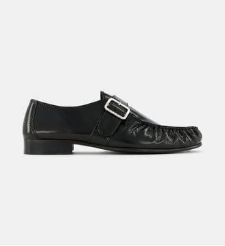 Mocassins bride à boucle signature cuir verni - Marni - Black