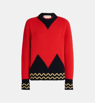 Pull en laine - Marni - Rouge