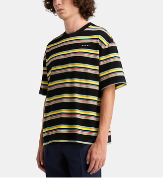 T-shirt droit rayé coton - Marni - Acide