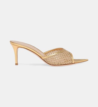 Mules Dorotea 70 en cuir - Gianvito Rossi - Or