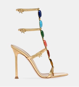 Sandales Shanti en cuir - Gianvito Rossi - Or