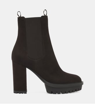 Bottines Barry Bootie en daim - Gianvito Rossi - Brun