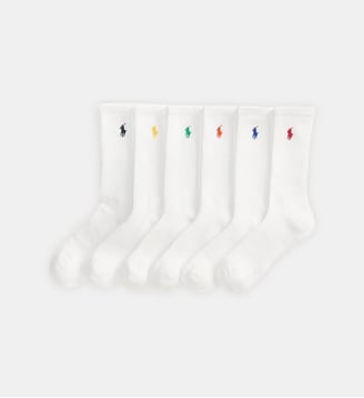 Lot de 6 paires de chaussettes - Polo Ralph Lauren - Blanc