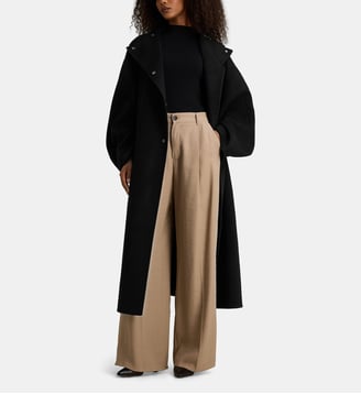 Manteau long Jasper laine - Margaux Lonnberg - Black