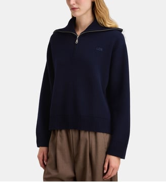 Pull col camionneur Aiden laine et cachemire - Margaux Lonnberg - Navy