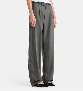 Pantalon à pinces barrel Cesare fluide et large - Margaux Lonnberg - Grey