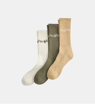 Chaussettes en coton mélangé - Polo Ralph Lauren - Multi vert