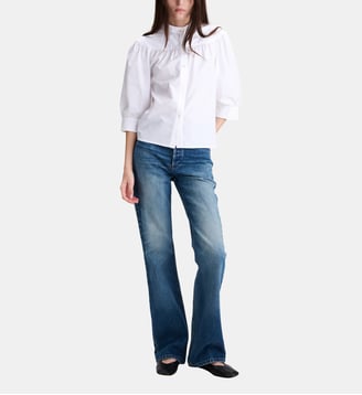 Blouse Natalie en coton - A.P.C. - Blanc et multicolore