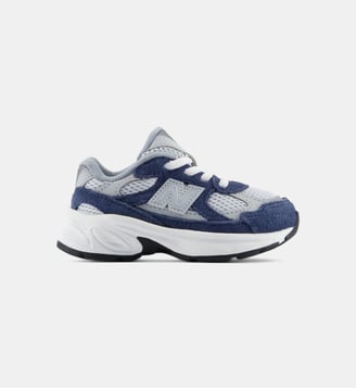 Baskets basses Abzorb 2010 en cuir et mesh signature - New Balance - Bleu et gris