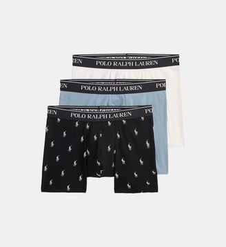 Lot de trois boxers coton stretch - Polo Ralph Lauren - Multicolore