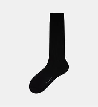Chaussettes en laine et cachemire - Figaret - Noir