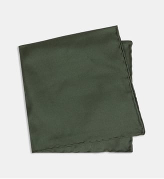 Pochette en twill de soie - Figaret - Kaki
