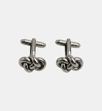 Boutons de manchette Nœud - Figaret - Argent