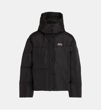 Doudoune courte Essentielle capuche - Karl Lagerfeld - Black