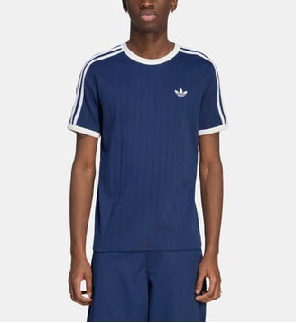 T-shirt Drop Needle 3-Stripes - Adidas Originals - Bleu marine