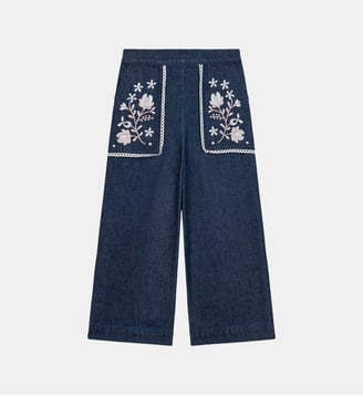 Pantalon Flofi à coupe ample - Louise Misha - Bleu foncé