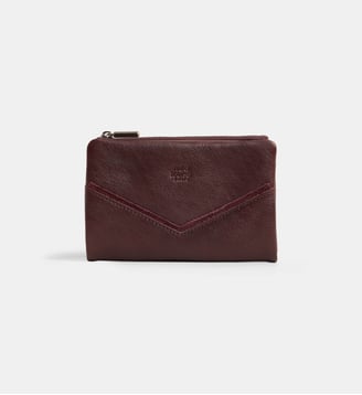Portefeuille Prun cuir - Mila Louise - Bordeaux