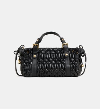 Sac à main Mini 12H cuir smocks - Gerard Darel - Noir
