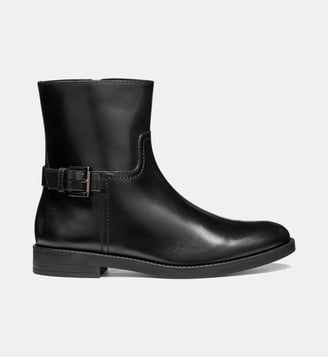 Bottines City en cuir - Geox - Noir