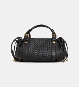 Sac Mini 12H cuir tressé - Gerard Darel - Noir