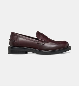 Mocassins classic en cuir - Geox - Bordeaux