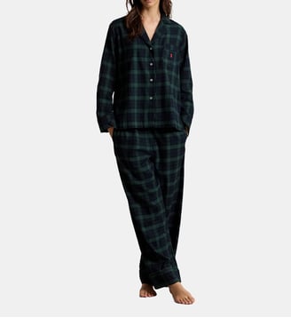 Pyjama long en flanelle de coton - Polo Ralph Lauren - Black
