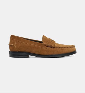 Mocassins à bout plissé - Geox - Beige