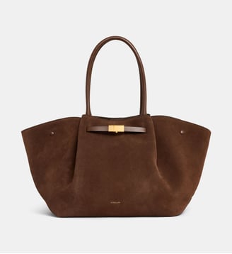 Sac cabas New York cuir suédé - Demellier - Mocha