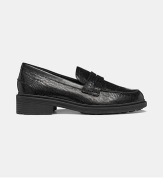 Mocassins classic en cuir - Geox - Noir