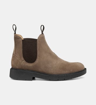 Bottines Chelsea en cuir - Geox - Taupe