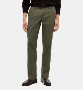 Pantalon chino Denton slim coton stretch structuré - Tommy Hilfiger - Kaki