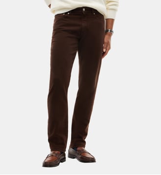 Pantalon Denton slim droit - Tommy Hilfiger - Marron foncé