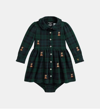 Ensemble robe évasée et culotte - Polo Ralph Lauren - Vert et noir