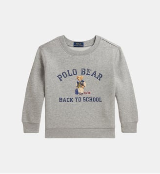 Sweat Polo Bear droit en coton mélangé - Polo Ralph Lauren - Gris