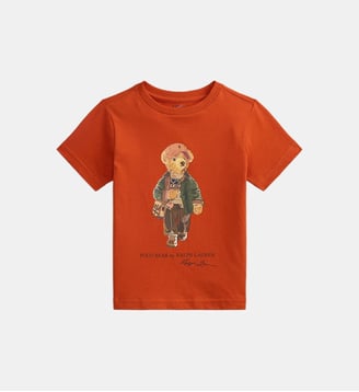 T-shirt Polo Bear en jersey de coton - Polo Ralph Lauren - Orange rouge