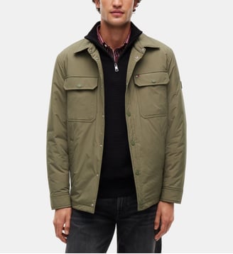 Blouson court droit nylon - Tommy Hilfiger - Kaki