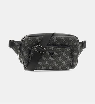 Sac banane Milano Bumbag  monogramme - Guess - Jaune