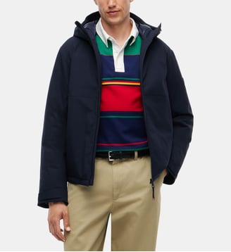 Blouson matelasssé capuche - Tommy Hilfiger - Bleu marine